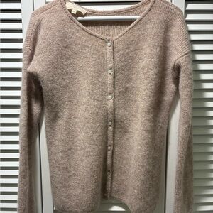 Sezane Gaspard Cardigan Light Beige